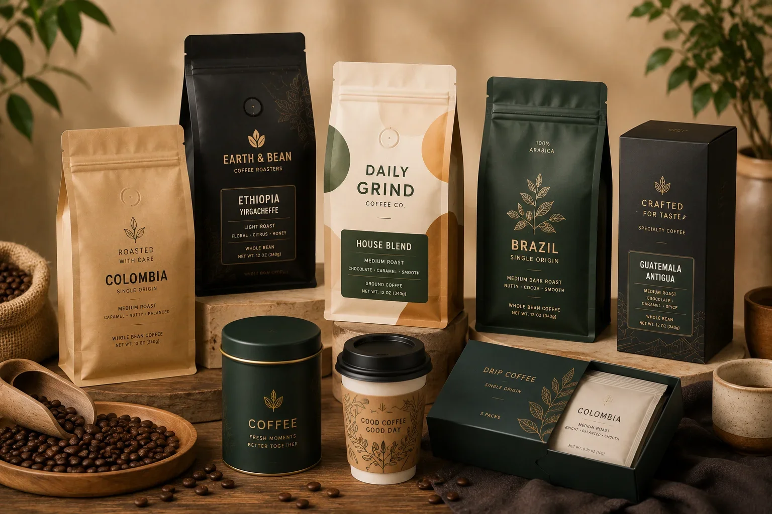 Custom Coffee Packaging packaging visual