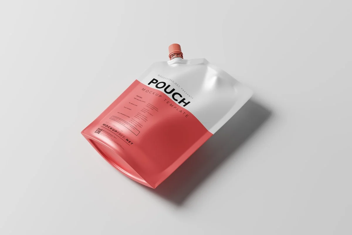 flexible stand up pouch used to check artwork area and pouch height