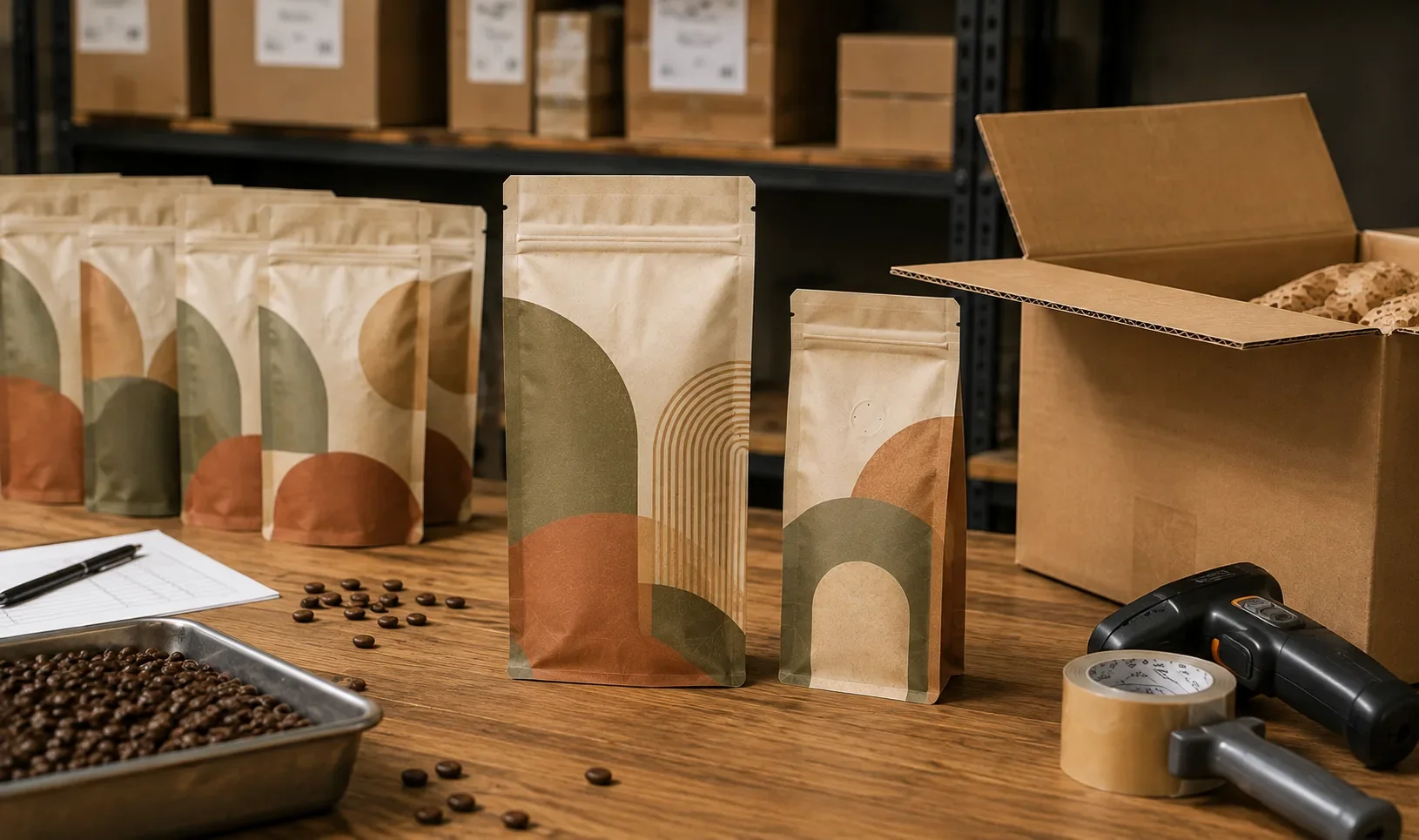 Custom Coffee Bags ecommerce orders