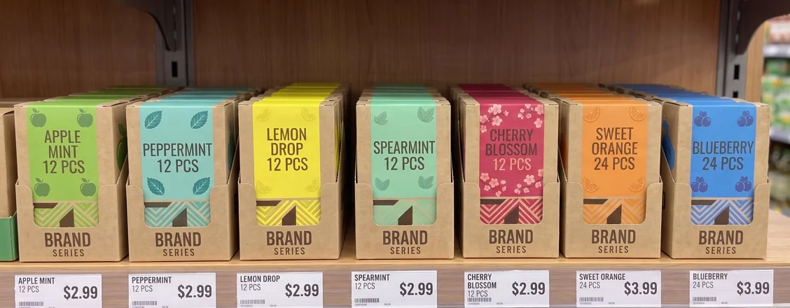 Custom Candy Boxes retail shelves