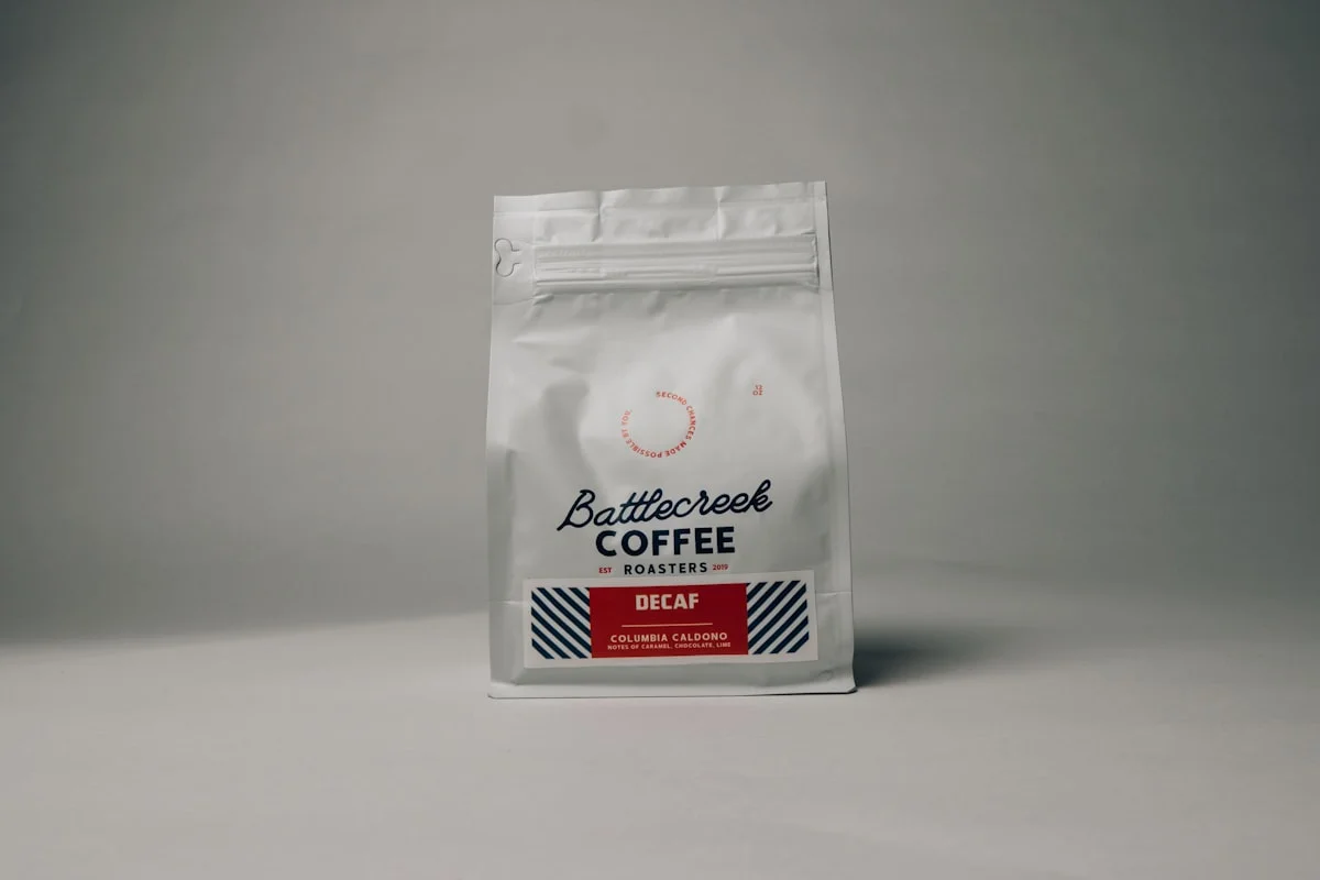 coffee pouch and beans for whole bean packaging review
