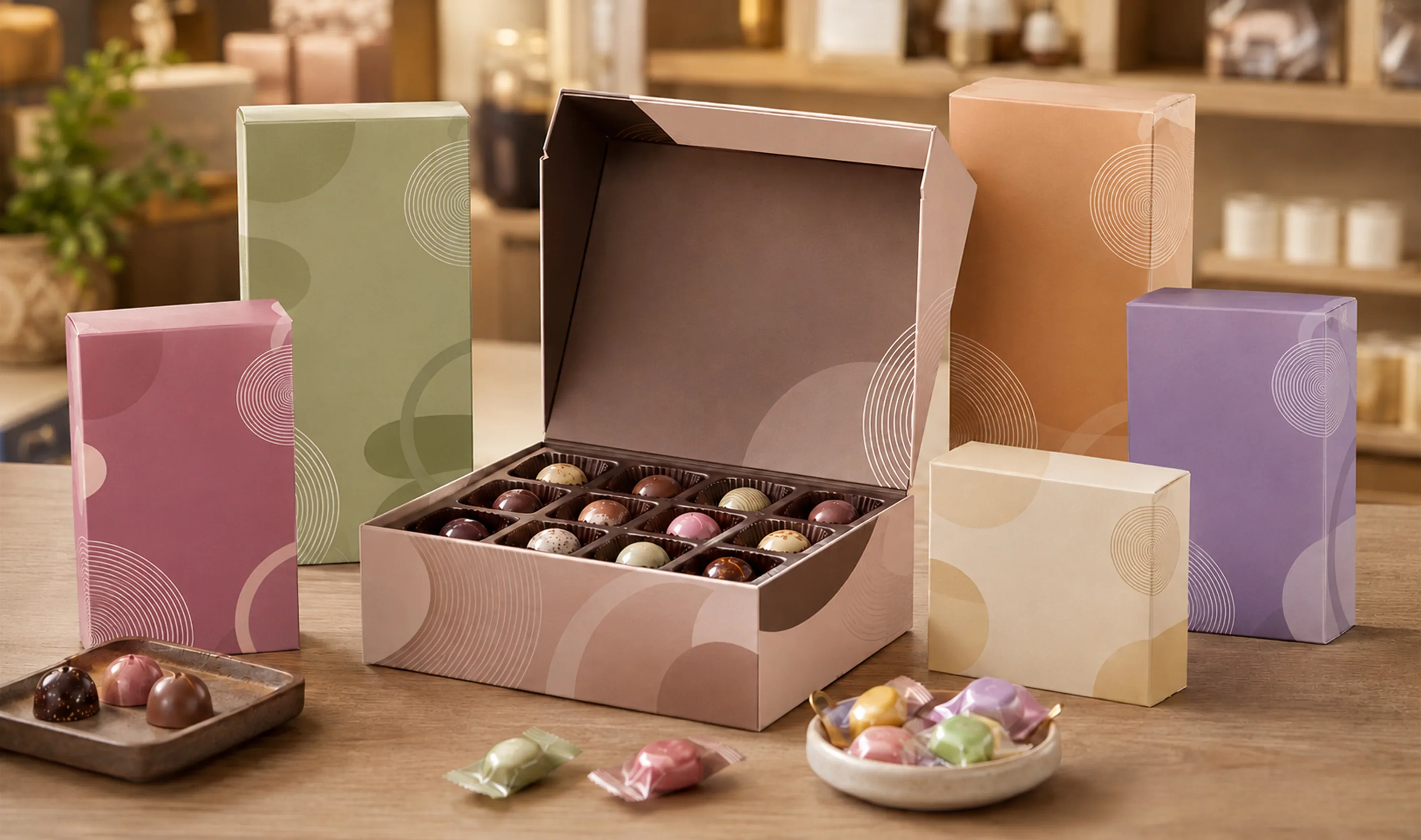 Custom Chocolate Boxes variety sets