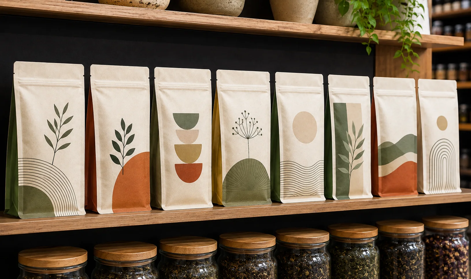 Custom Tea Bags seasonal gift displays
