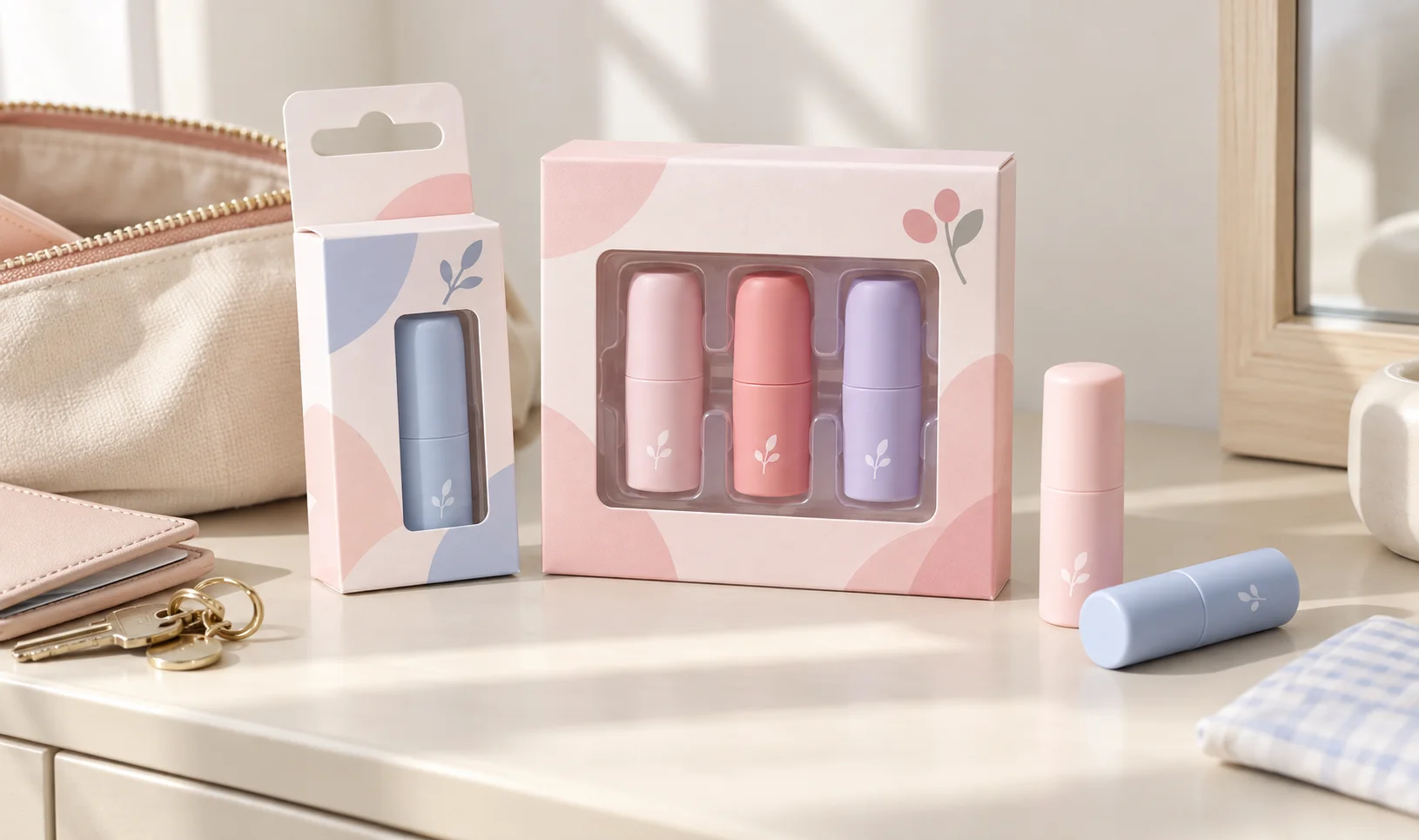 Custom Lipstick Boxes gift with purchase