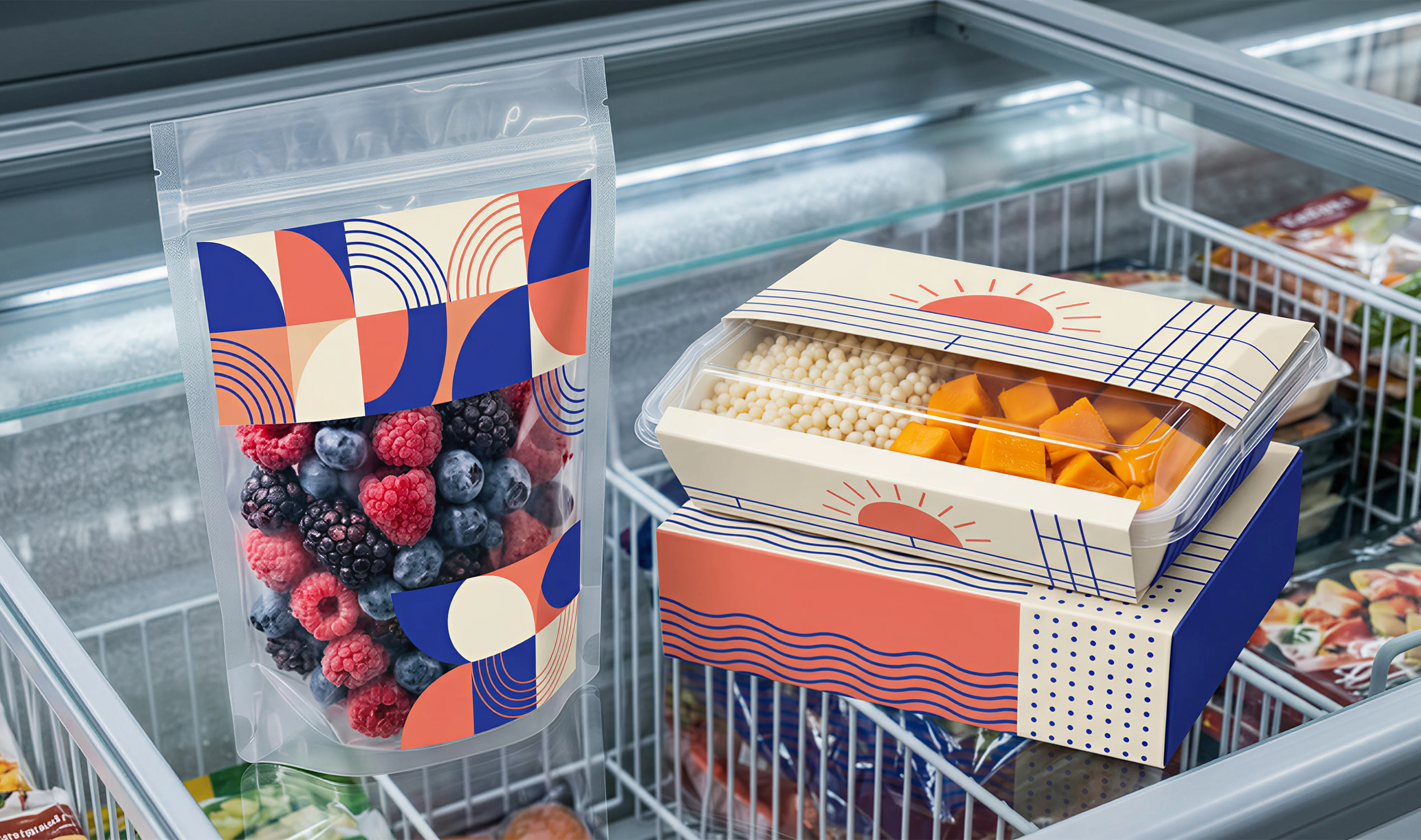 Custom Frozen Food Boxes frozen dessert multipacks