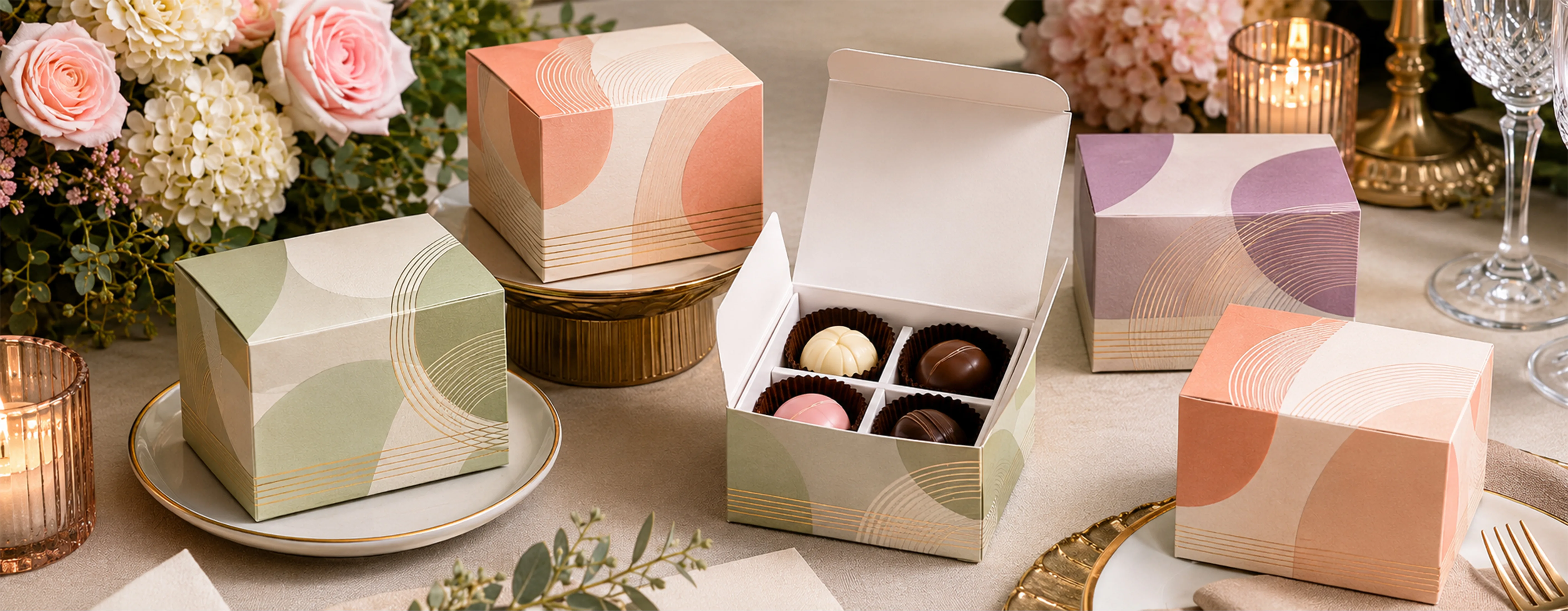 Custom Chocolate Boxes event favors