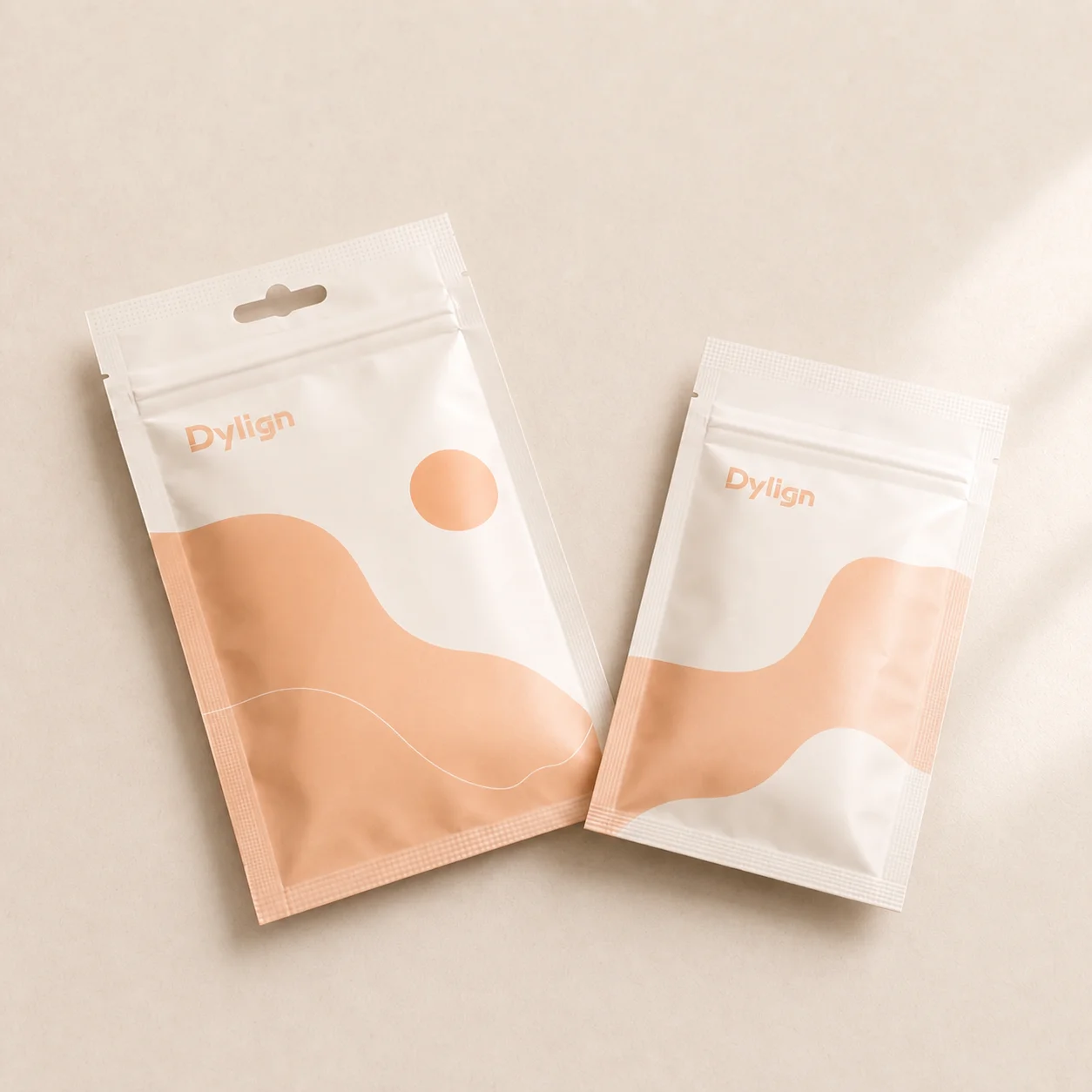 Custom flat pouch packaging