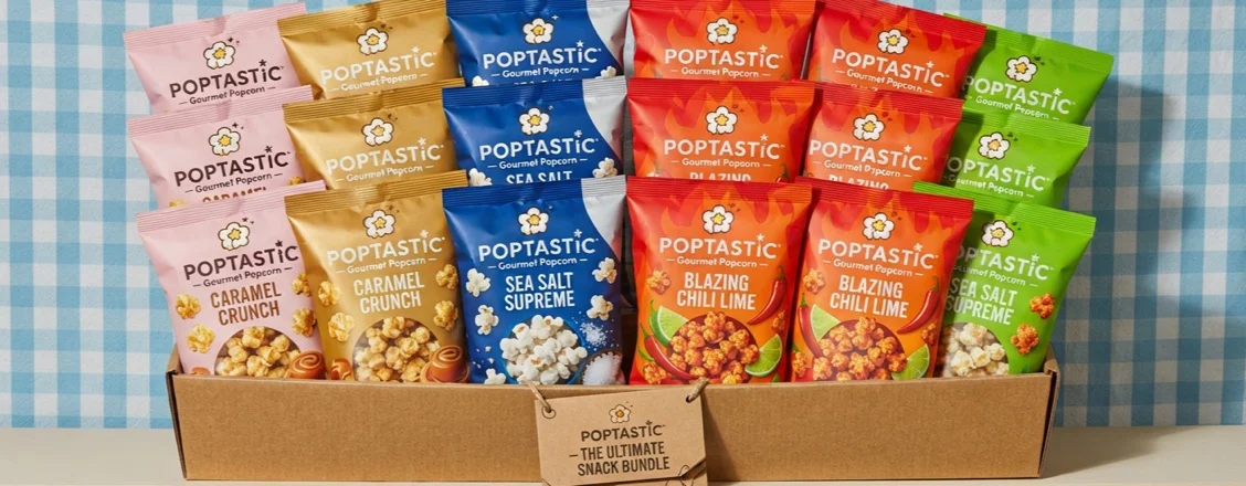 Custom Popcorn Bags ecommerce packing