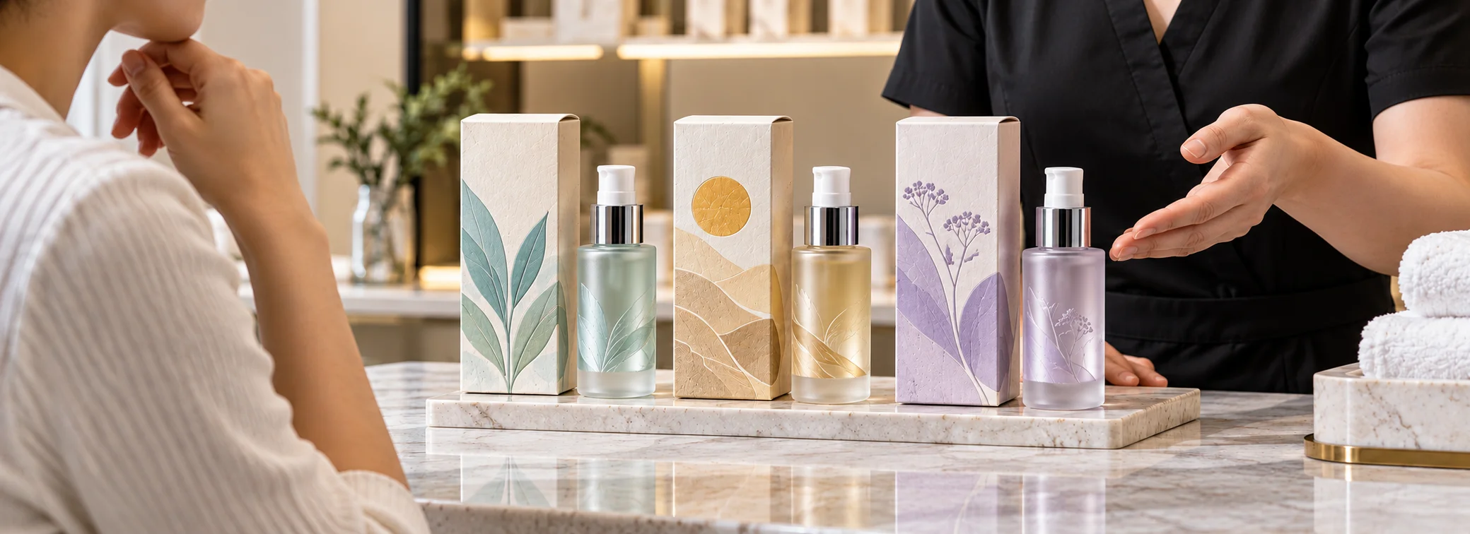 Custom Serum Boxes salon retail