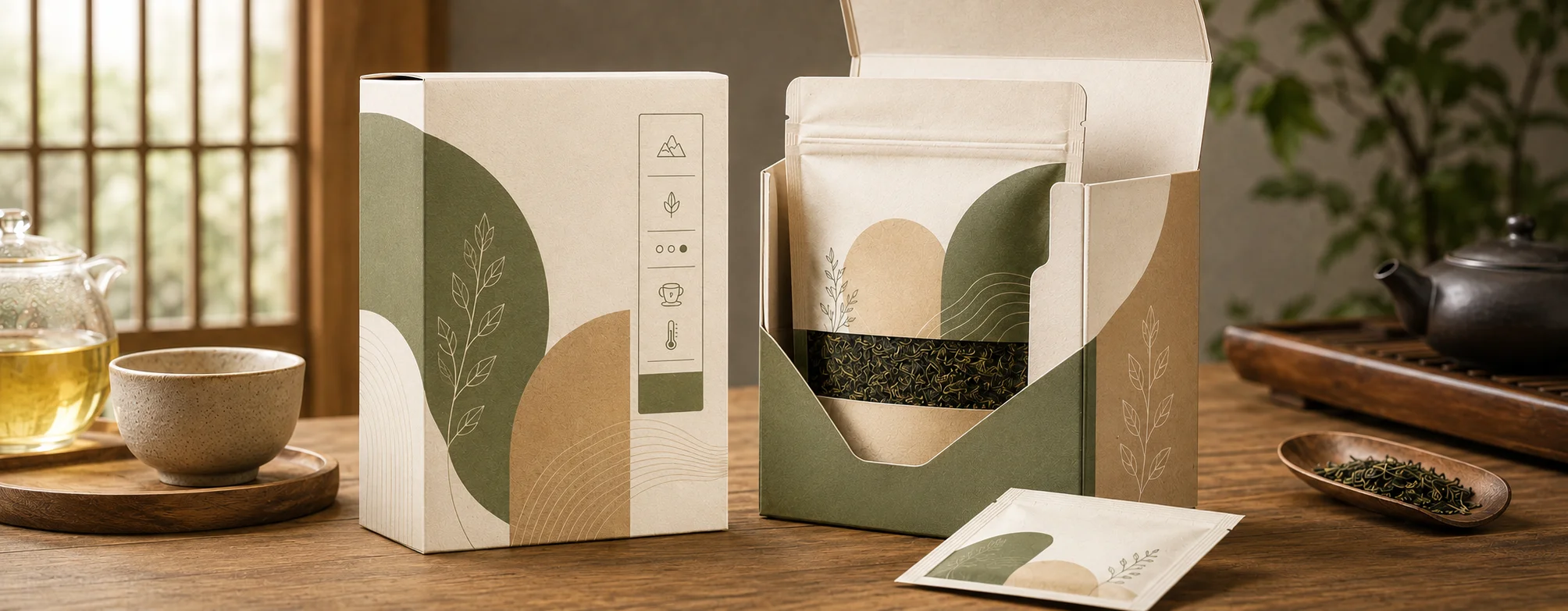 Custom Tea Boxes loose-leaf pouches