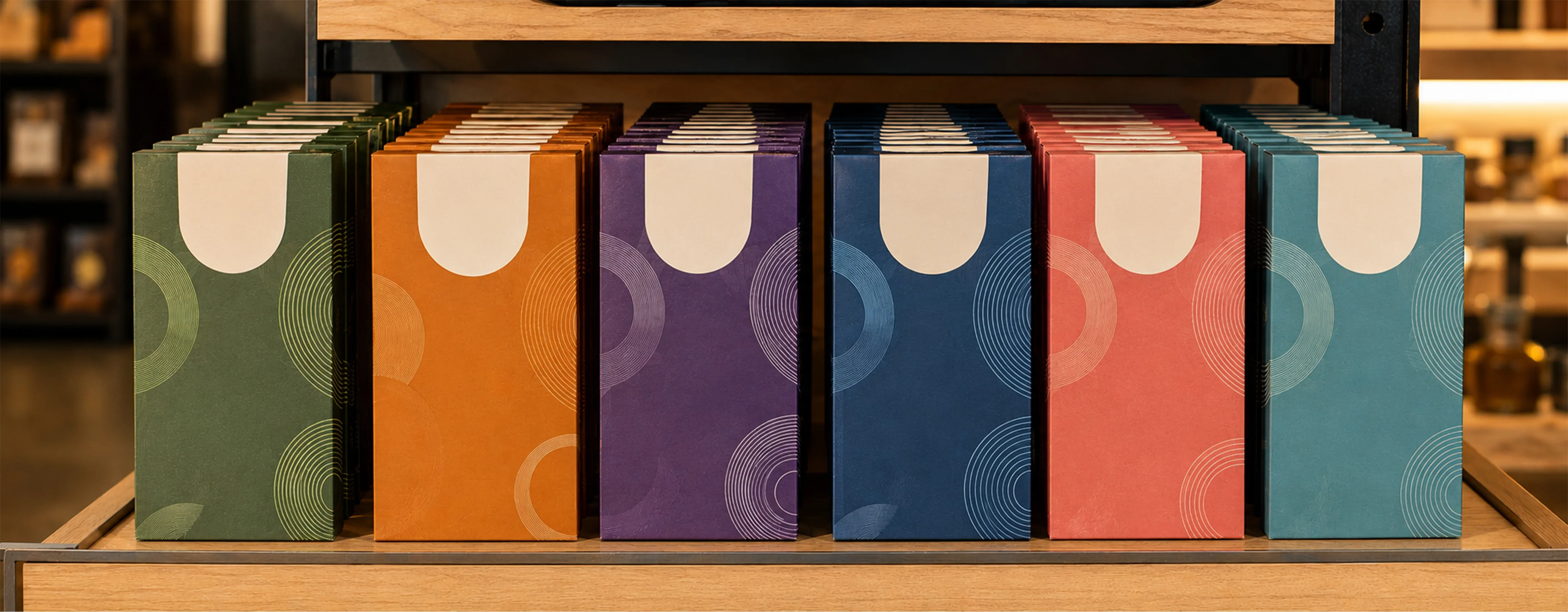 Custom Chocolate Boxes retail shelves
