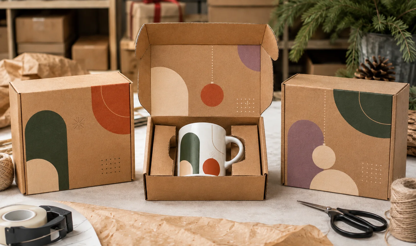 Custom Coffee Mug Boxes holiday shipments