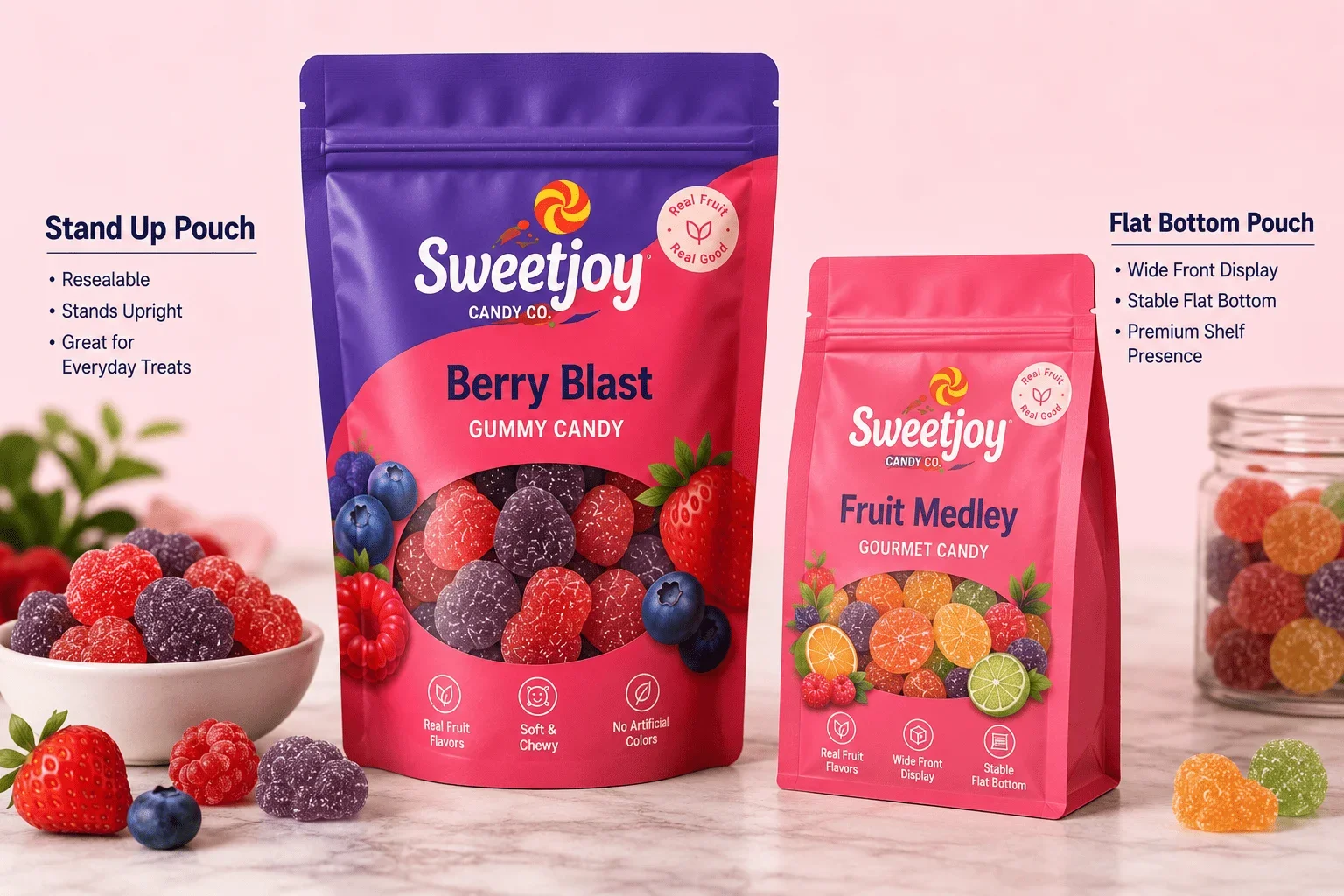 Custom Candy Bags recommended structure