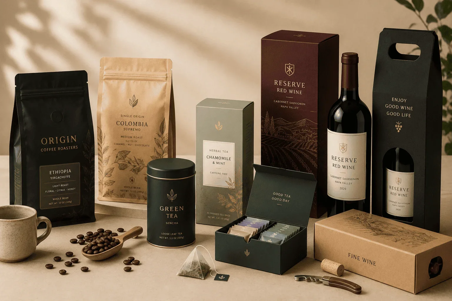Custom Beverage Packaging packaging visual