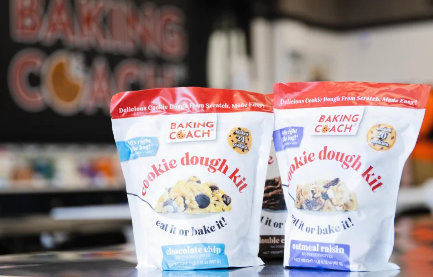 The Baking Coach packaging and brand story