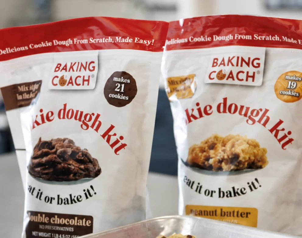 The Baking Coach packaging and brand story