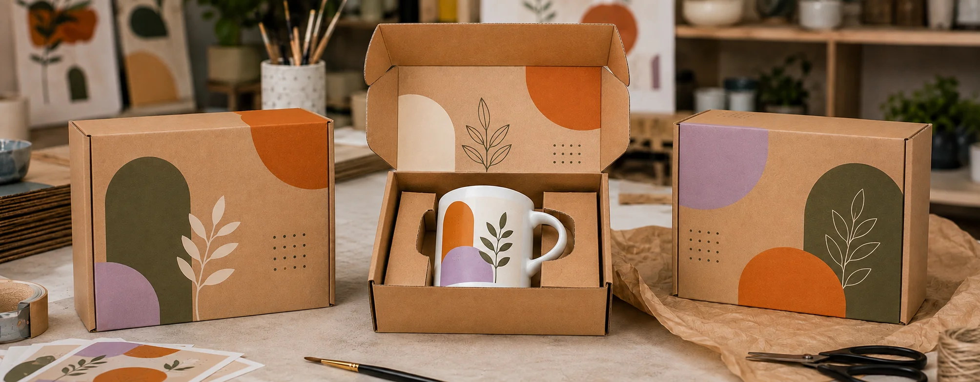 Custom Coffee Mug Boxes creator shop drops