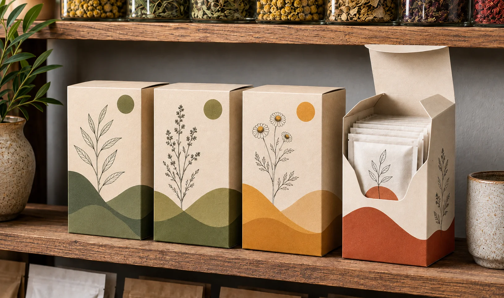 Custom Tea Boxes herbal blends
