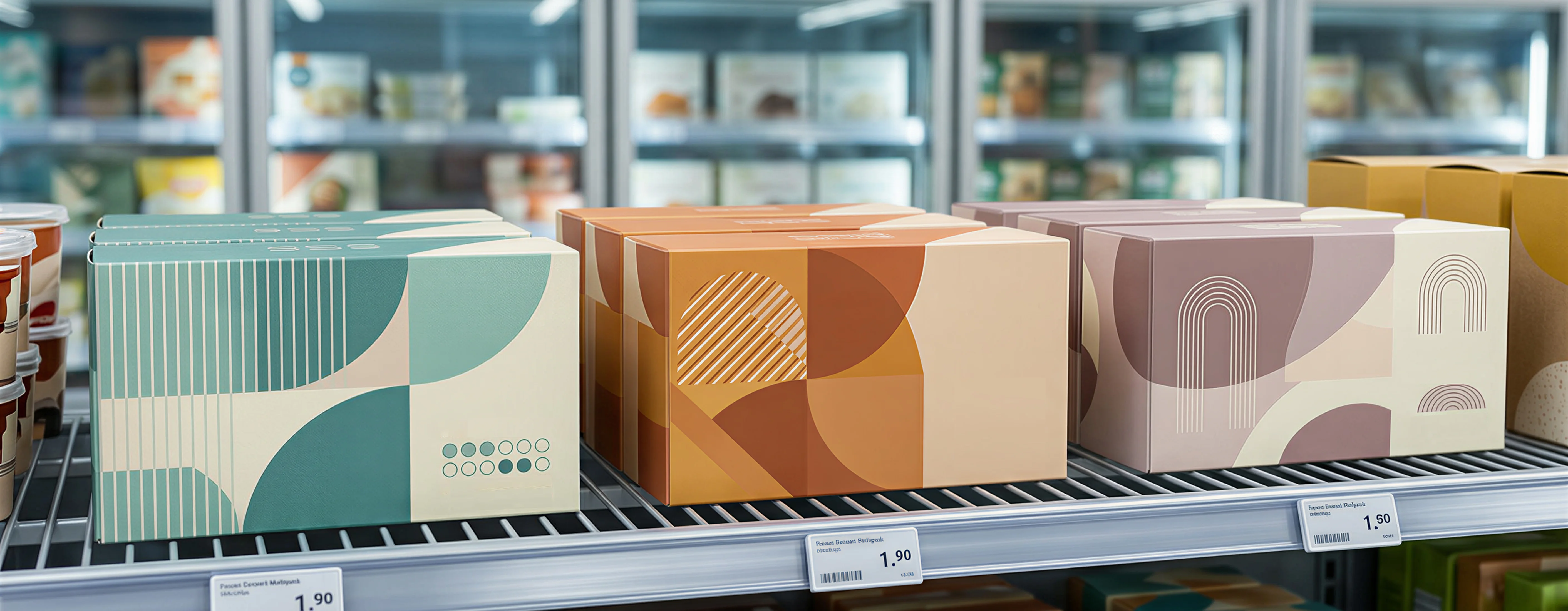 Custom Frozen Food Boxes vegetable and fruit packs