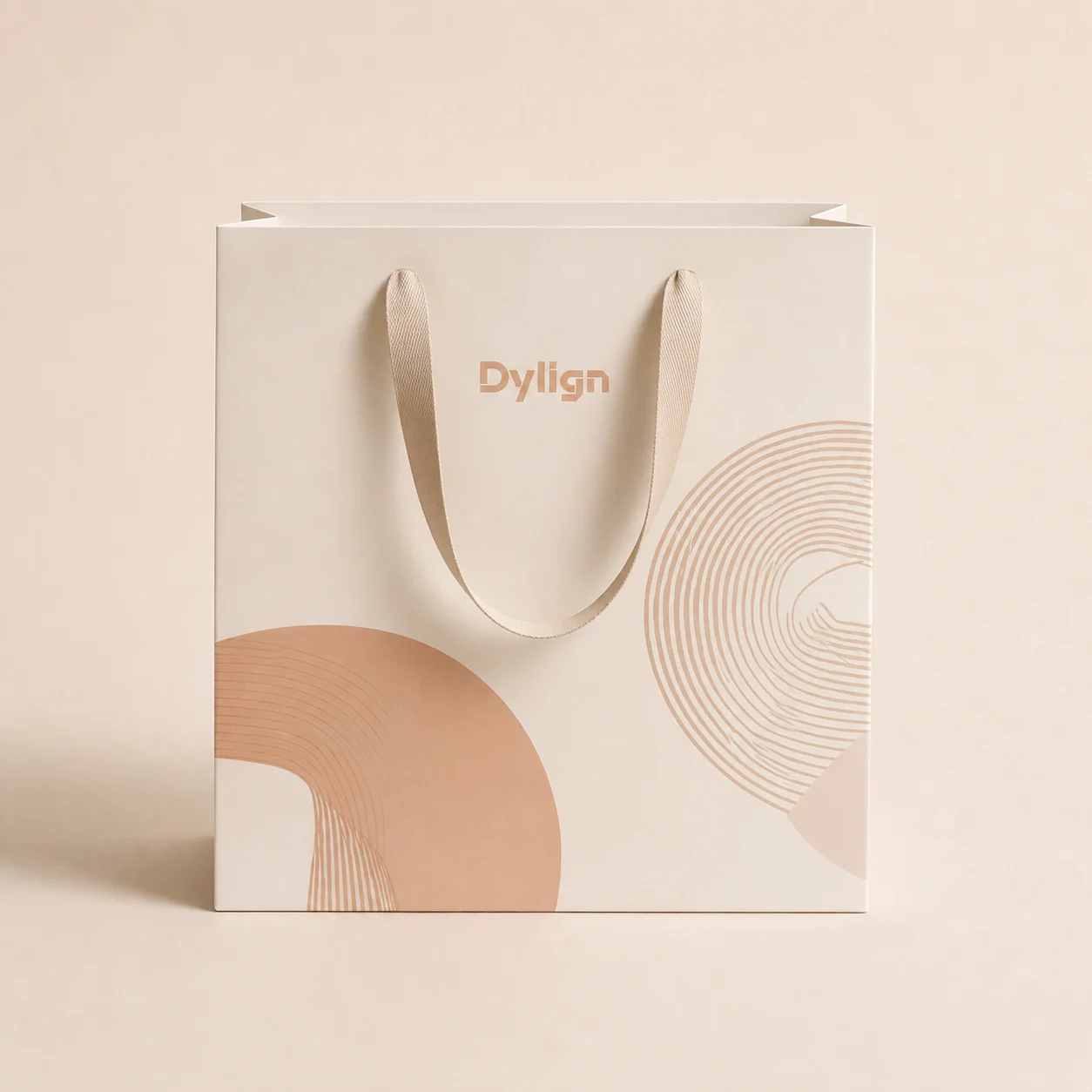 Custom paper shopping bag packaging